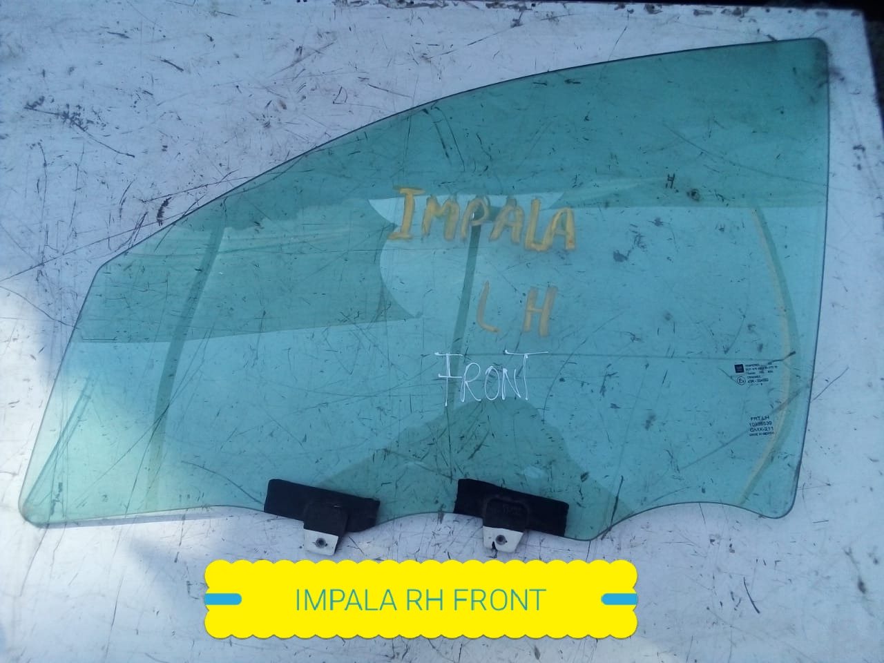 LUNA DE PUERTA DELANTERA DERECHA CHEVROLET IMPALA 2006 AL 2016